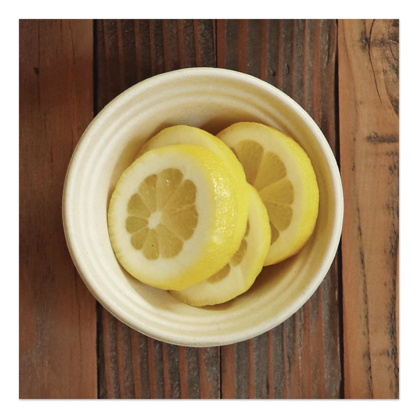 World Centric® Fiber Barrel Bowls, 8 oz, 4.5" diameter x 1.8" h, Natural, Paper, 500/Carton (WORBBSCU8LFS)