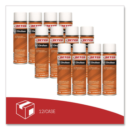 Betco® Citrufoam Cleaner/Degreaser, 19 oz Aerosol Can, 12/Carton (BET0662300)