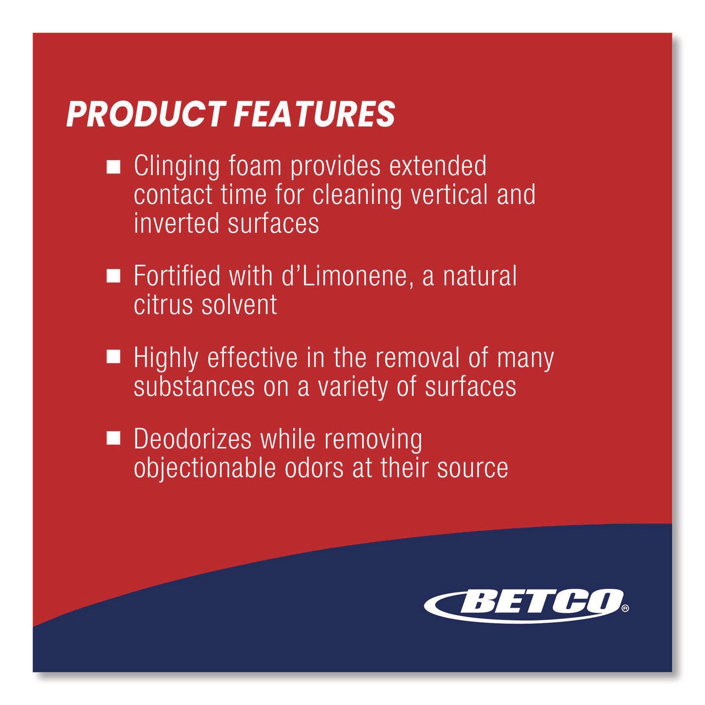 Betco® Citrufoam Cleaner/Degreaser, 19 oz Aerosol Can, 12/Carton (BET0662300)
