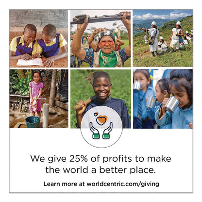 World Centric® Fiber Catering Pans, 3 Compartments, 10.3 x 2.8 x 12.8, Paper, Natural, 200/Carton (WORCASC104TLLF)