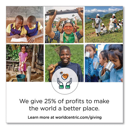 World Centric® Cutlery Dispenser Tower, Holds 125 Forks, 2.6 x 15.4, Gray, 10/Carton (WORDPCPLF)