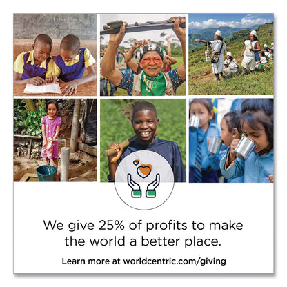 World Centric® Cutlery Dispenser Tower, Holds 125 Spoons, 2.6 x 15.4, Gray, 10/Carton (WORDPCPLS)