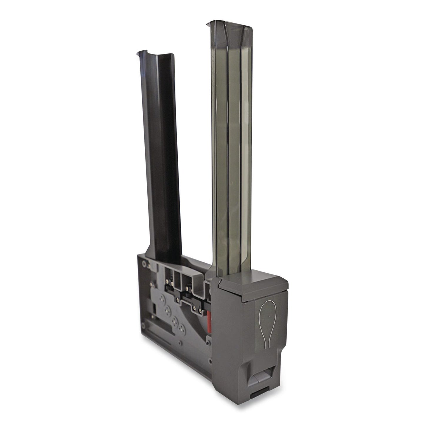 World Centric® Cutlery Dispenser Tower, Holds 125 Spoons, 2.6 x 15.4, Gray, 10/Carton (WORDPCPLS)