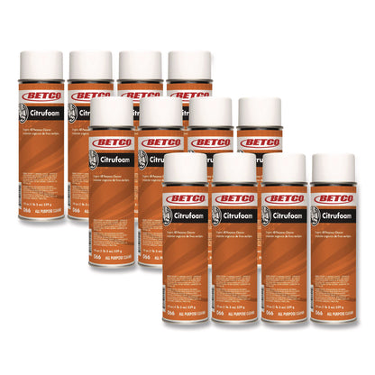 Betco® Citrufoam Cleaner/Degreaser, 19 oz Aerosol Can, 12/Carton (BET0662300)