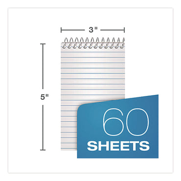 Ampad® Memo Pads, Assorted Cover Colors, Narrow Rule, (60) White 3 x 5 Sheets, Dozen (AMP25087)