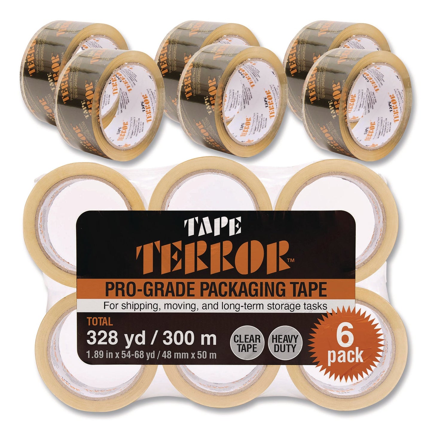 tape-terror™-pro-grade-packaging-tape-3-core-1-88-x-54-6-yds-clear-6-pack-ch7tt05716_7