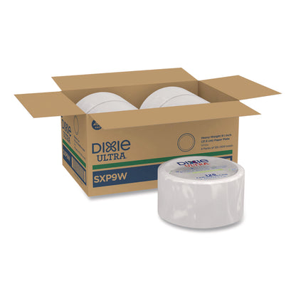 Dixie® Ultra® Heavy-Weight Paper Plates, 8.5" dia, 125/Pack, 4 Packs/Carton (DXESXP9W)