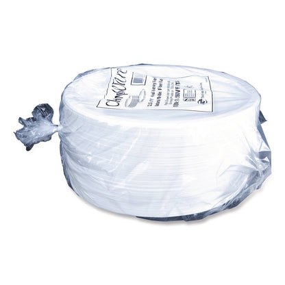 SCT® ChampWare Molded Fiber Tableware, Molded Fiber Platter, 12.5" dia, White, 125 Plates/Sleeve, 4 Sleeves/Carton (SCH18560WPF)