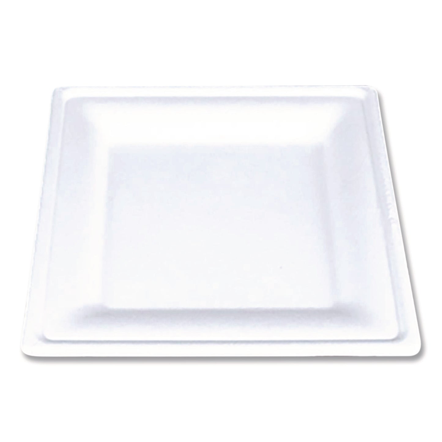 SCT® ChampWare Molded Fiber Tableware, Square Molded Fiber Plate, 8" x 8", White, 125 Plates/Sleeve, 4 Sleeves/Carton (SCH18630WPF)
