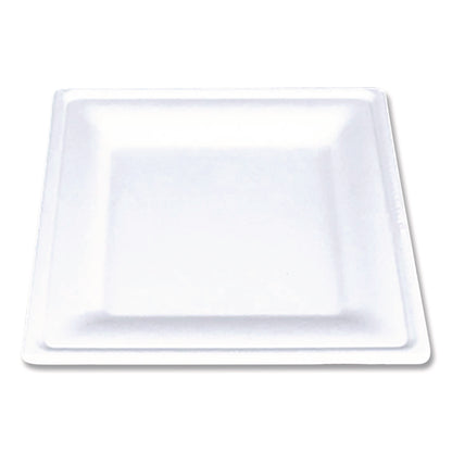 SCT® ChampWare Molded Fiber Tableware, Square Molded Fiber Plate, 8" x 8", White, 125 Plates/Sleeve, 4 Sleeves/Carton (SCH18630WPF)