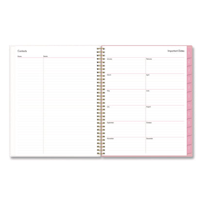 Blue Sky® Mimi Pink Weekly/Monthly Planner, Floral Artwork, 11 x 8.5, Pink/Blue/Rose Cover, 12-Month (Jan to Dec): 2026 (BLS137264)