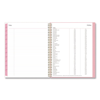 Blue Sky® Mimi Pink Weekly/Monthly Planner, Floral Artwork, 11 x 8.5, Pink/Blue/Rose Cover, 12-Month (Jan to Dec): 2026 (BLS137264)