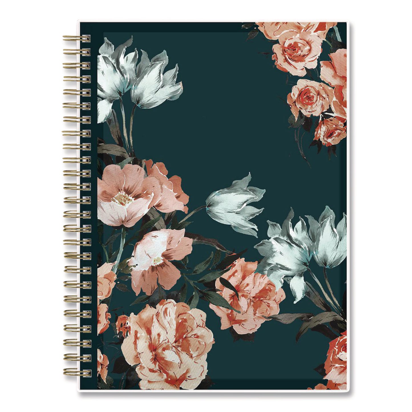 Blue Sky® Life Note-It Dania Weekly/Monthly Planner, Floral Artwork, 8.63 x 5.88, Teal/Pink/Blue Cover, 12-Month (Jan to Dec): 2026 (BLS139478)