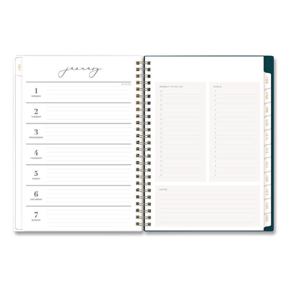 Blue Sky® Life Note-It Dania Weekly/Monthly Planner, Floral Artwork, 8.63 x 5.88, Teal/Pink/Blue Cover, 12-Month (Jan to Dec): 2026 (BLS139478)