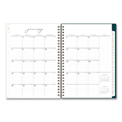 Blue Sky® Life Note-It Dania Weekly/Monthly Planner, Floral Artwork, 8.63 x 5.88, Teal/Pink/Blue Cover, 12-Month (Jan to Dec): 2026 (BLS139478)
