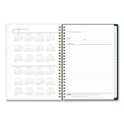 Blue Sky® Life Note-It Dania Weekly/Monthly Planner, Floral Artwork, 8.63 x 5.88, Teal/Pink/Blue Cover, 12-Month (Jan to Dec): 2026 (BLS139478)