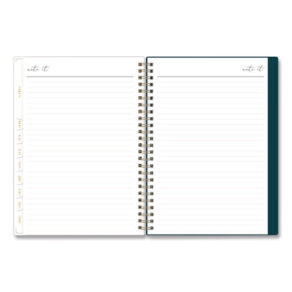 Blue Sky® Life Note-It Dania Weekly/Monthly Planner, Floral Artwork, 8.63 x 5.88, Teal/Pink/Blue Cover, 12-Month (Jan to Dec): 2026 (BLS139478)