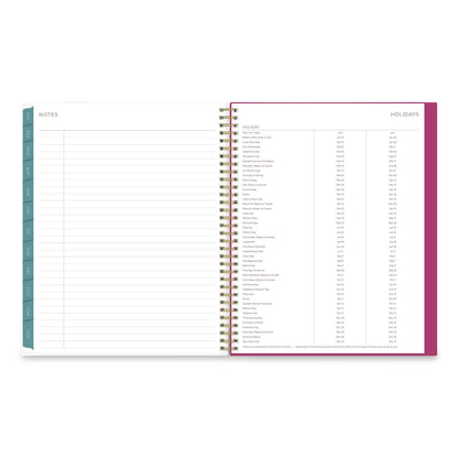 Blue Sky® Kelly Ventura Magenta Bloom Weekly/Monthly Planner, Floral Artwork, 11 x 8.5, Multicolor Cover, 12-Month (Jan to Dec): 2026 (BLS140945)