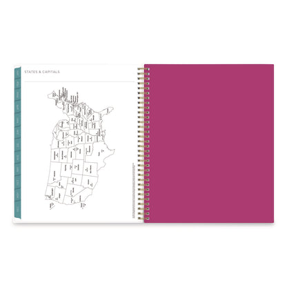 Blue Sky® Kelly Ventura Magenta Bloom Weekly/Monthly Planner, Floral Artwork, 11 x 8.5, Multicolor Cover, 12-Month (Jan to Dec): 2026 (BLS140945)