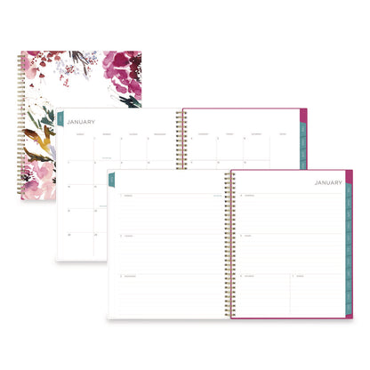 Blue Sky® Kelly Ventura Magenta Bloom Weekly/Monthly Planner, Floral Artwork, 11 x 8.5, Multicolor Cover, 12-Month (Jan to Dec): 2026 (BLS140945)