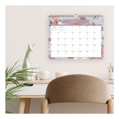 Blue Sky® Tula Monthly Wall Calendar, Floral Artwork, 15 x 12, White/Multicolor Sheets, 12-Month (Jan to Dec): 2026 (BLS144076)