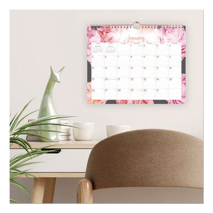 Blue Sky® Joselyn Monthly Wall Calendar, Floral Artwork, 11 x 8.75, White/Multicolor Sheets, 12-Month (Jan to Dec): 2026 (BLS147480)