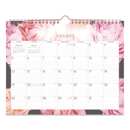 Blue Sky® Joselyn Monthly Wall Calendar, Floral Artwork, 11 x 8.75, White/Multicolor Sheets, 12-Month (Jan to Dec): 2026 (BLS147480)