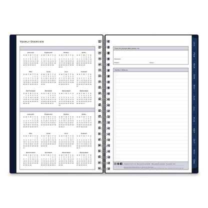 Blue Sky® Passages Weekly/Monthly Planner, 8 x 5, Navy Cover, 12-Month (Jan to Dec): 2026 (BLS148657)