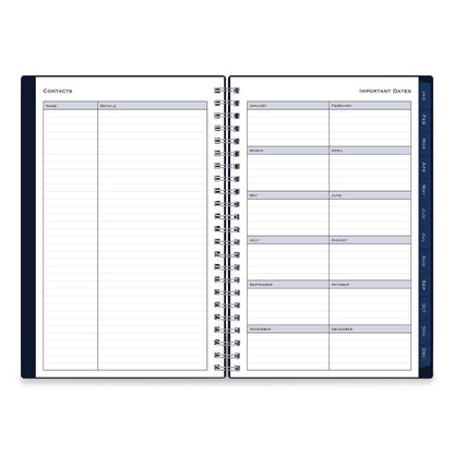 Blue Sky® Passages Weekly/Monthly Planner, 8 x 5, Navy Cover, 12-Month (Jan to Dec): 2026 (BLS148657)