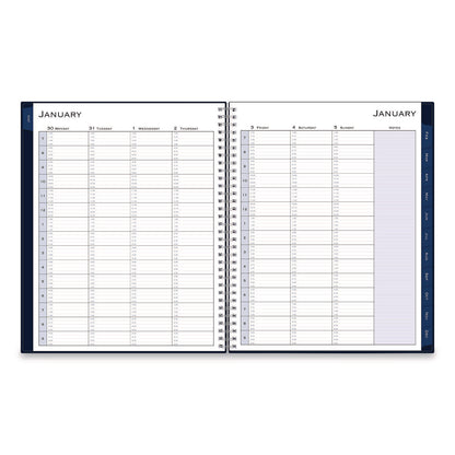 Blue Sky® Passages Weekly Appointment Book and Monthly Planner, 11 x 8.5, Navy Cover, 12-Month (Jan to Dec): 2026 (BLS148658)