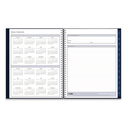 Blue Sky® Passages Weekly Appointment Book and Monthly Planner, 11 x 8.5, Navy Cover, 12-Month (Jan to Dec): 2026 (BLS148658)