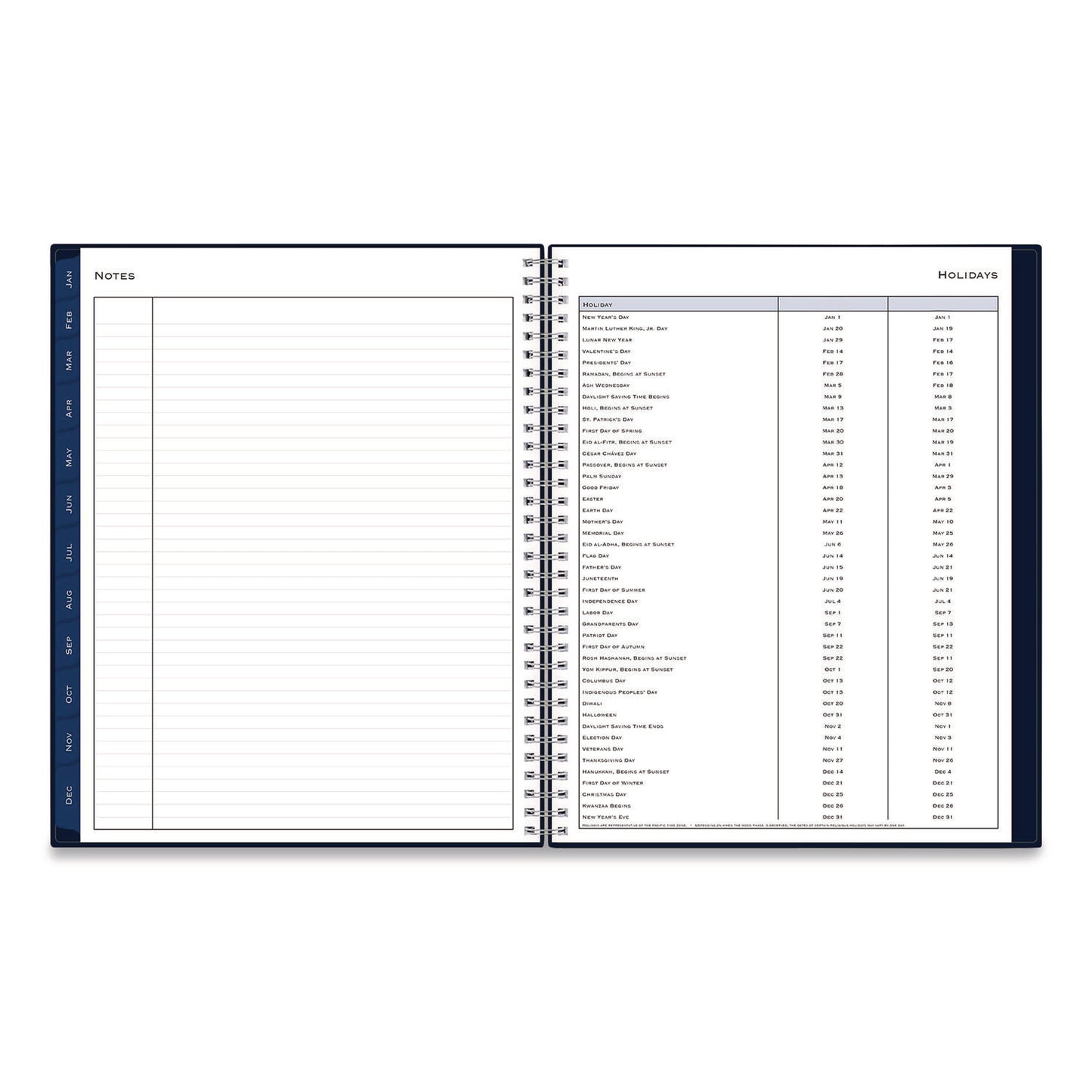 Blue Sky® Passages Weekly Appointment Book and Monthly Planner, 11 x 8.5, Navy Cover, 12-Month (Jan to Dec): 2026 (BLS148658)
