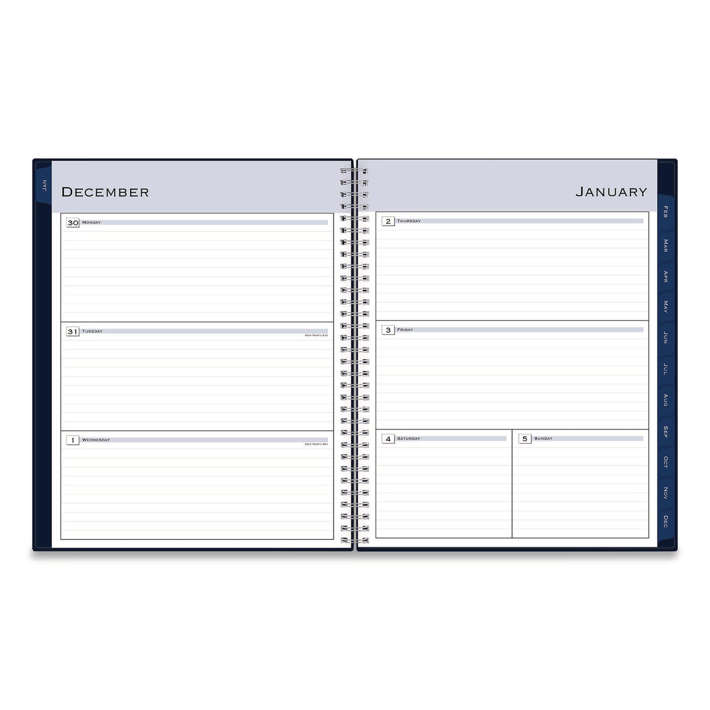 Blue Sky® Passages Weekly/Monthly Planner, 11 x 8.5, Navy Cover, 12-Month (Jan to Dec): 2026 (BLS148659)