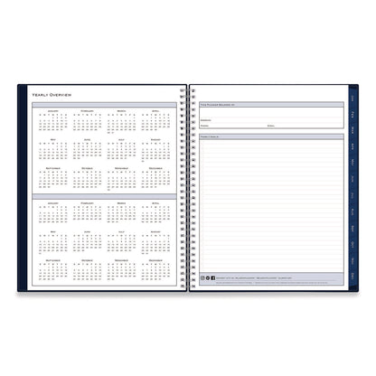 Blue Sky® Passages Weekly/Monthly Planner, 11 x 8.5, Navy Cover, 12-Month (Jan to Dec): 2026 (BLS148659)