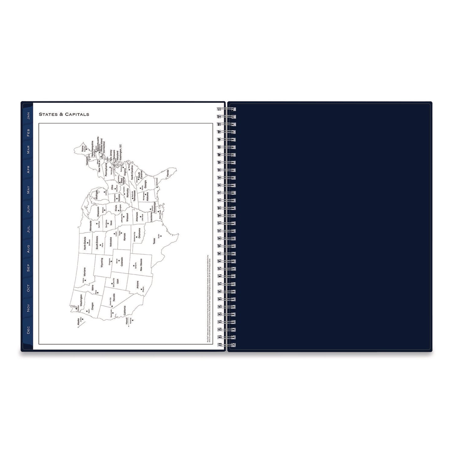 Blue Sky® Passages Weekly/Monthly Planner, 11 x 8.5, Navy Cover, 12-Month (Jan to Dec): 2026 (BLS148659)