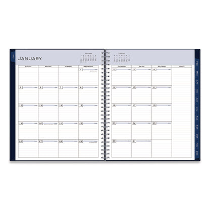Blue Sky® Passages Monthly Planner, 10 x 8, Navy Cover, 12-Month (Jan to Dec): 2026 (BLS148660)