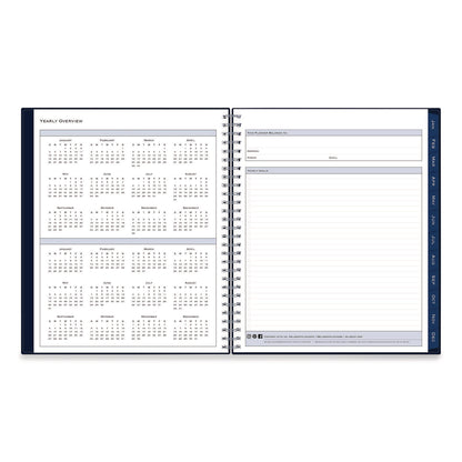 Blue Sky® Passages Monthly Planner, 10 x 8, Navy Cover, 12-Month (Jan to Dec): 2026 (BLS148660)