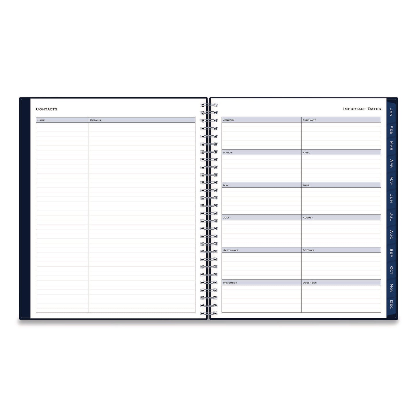Blue Sky® Passages Monthly Planner, 10 x 8, Navy Cover, 12-Month (Jan to Dec): 2026 (BLS148660)