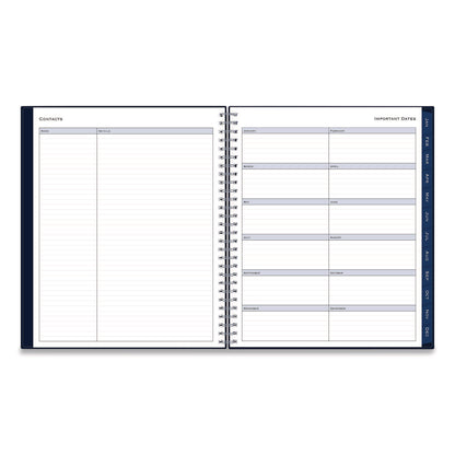 Blue Sky® Passages Monthly Planner, 10 x 8, Navy Cover, 12-Month (Jan to Dec): 2026 (BLS148660)