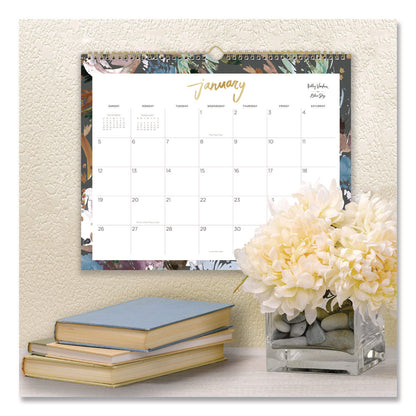 Blue Sky® Midnight Garden Monthly Wall Calendar, 15 x 12, Floral Artwork, White/Multicolor Sheets, 12-Month (Jan to Dec): 2026 (BLS149058)