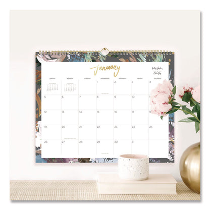 Blue Sky® Midnight Garden Monthly Wall Calendar, 15 x 12, Floral Artwork, White/Multicolor Sheets, 12-Month (Jan to Dec): 2026 (BLS149058)