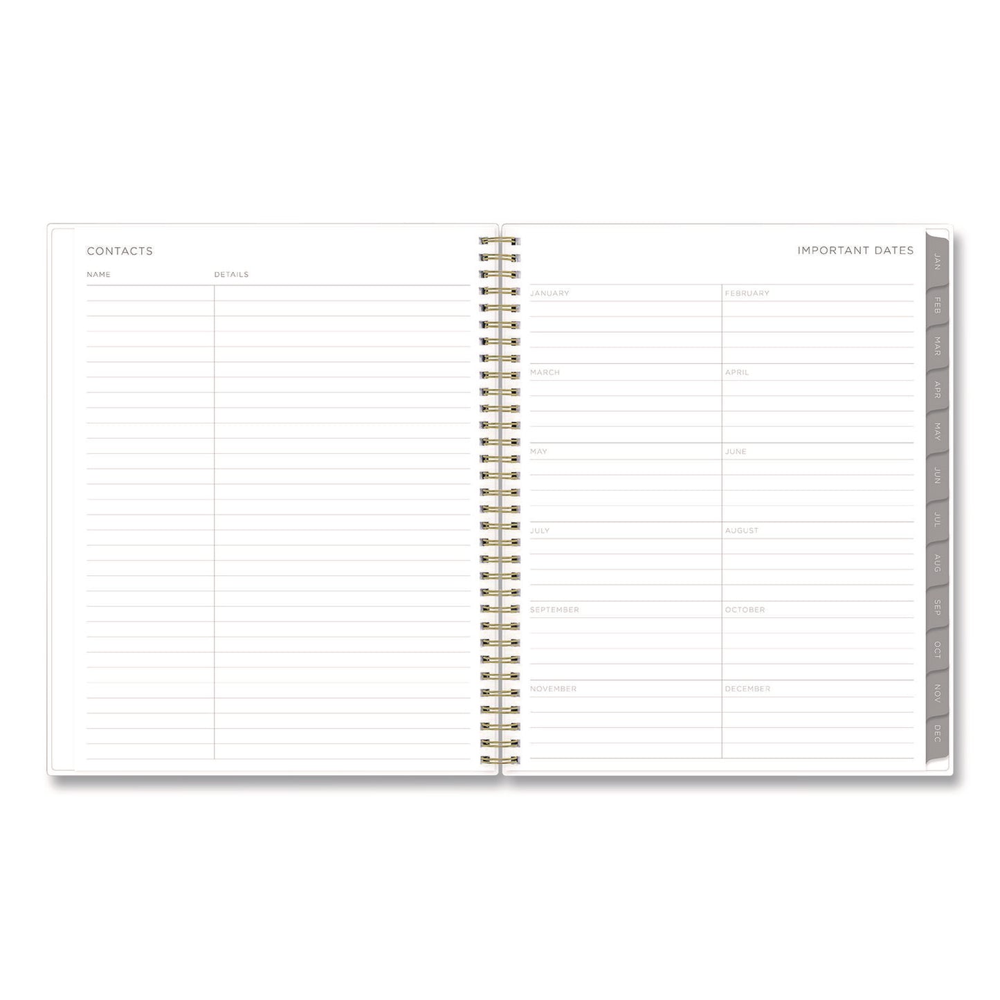 Blue Sky® Mimosa Weekly/Monthly Planner, 11 x 8.5, Floral Artwork, Yellow/Green/White Cover, 12-Month (Jan to Dec): 2026 (BLS149059)
