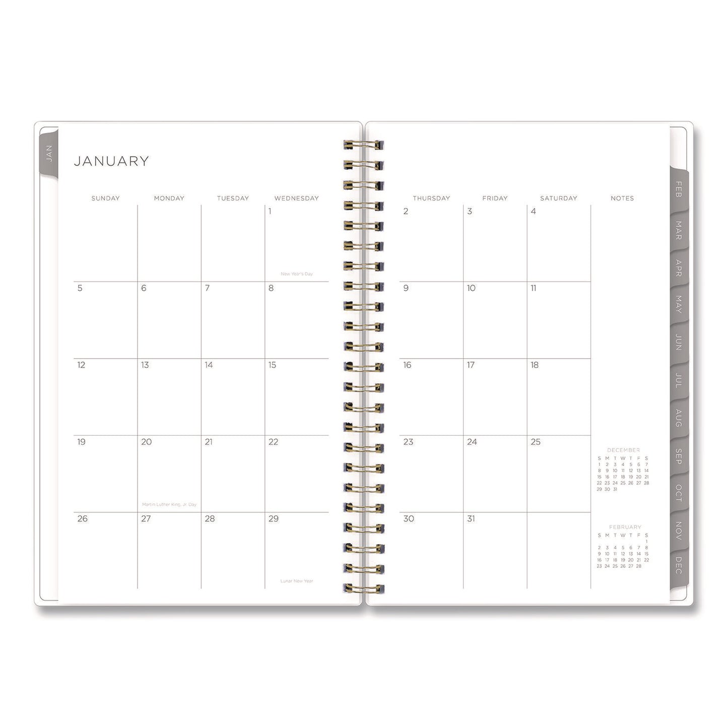 Blue Sky® Mimosa Weekly/Monthly Planner, 8 x 5, Lemon Artwork, Yellow/Green/White Cover, 12-Month (Jan to Dec): 2026 (BLS149061)