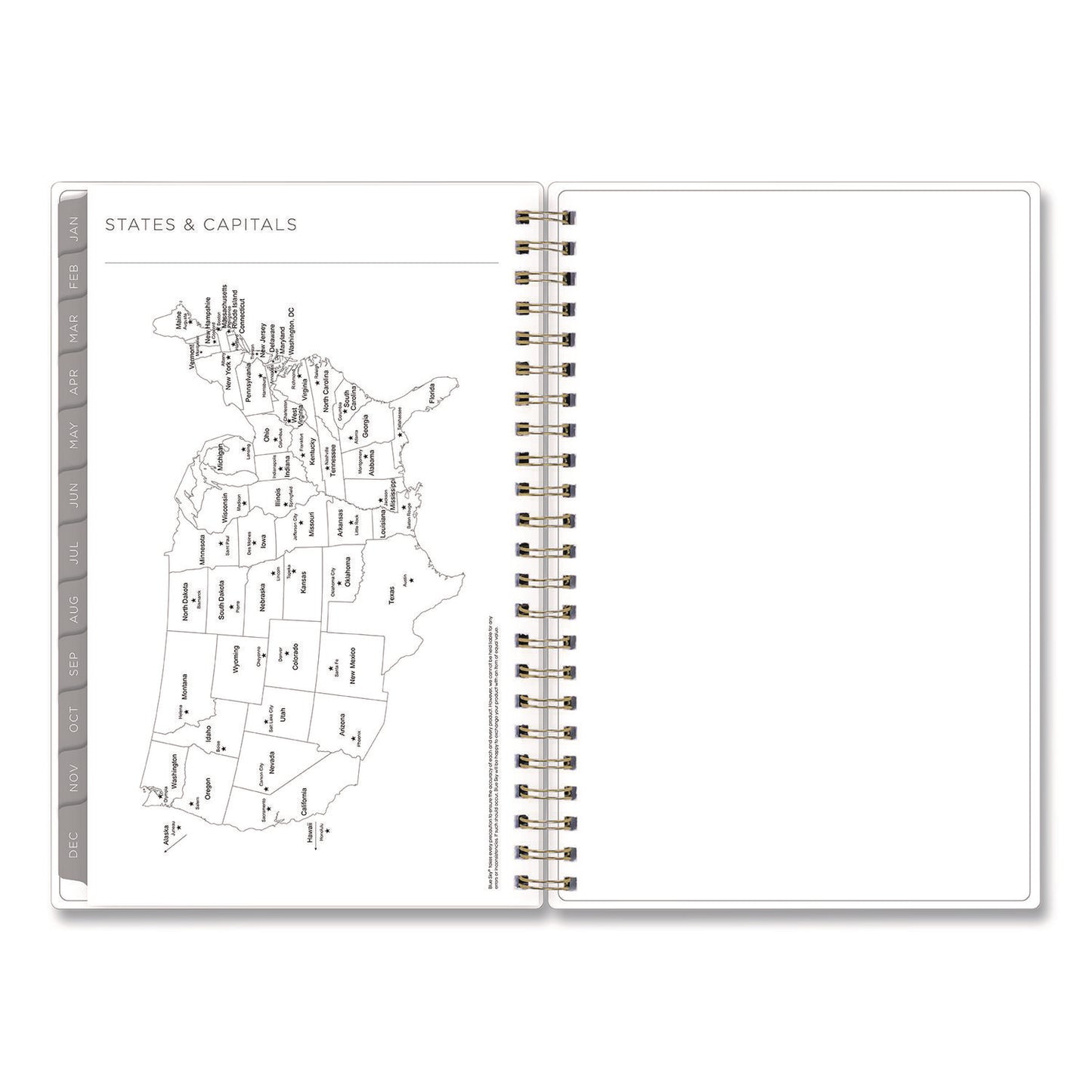 Blue Sky® Mimosa Weekly/Monthly Planner, 8 x 5, Lemon Artwork, Yellow/Green/White Cover, 12-Month (Jan to Dec): 2026 (BLS149061)