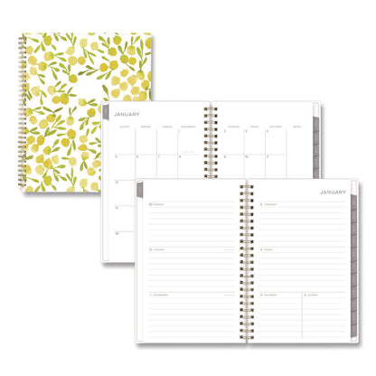 Blue Sky® Mimosa Weekly/Monthly Planner, 8 x 5, Lemon Artwork, Yellow/Green/White Cover, 12-Month (Jan to Dec): 2026 (BLS149061)