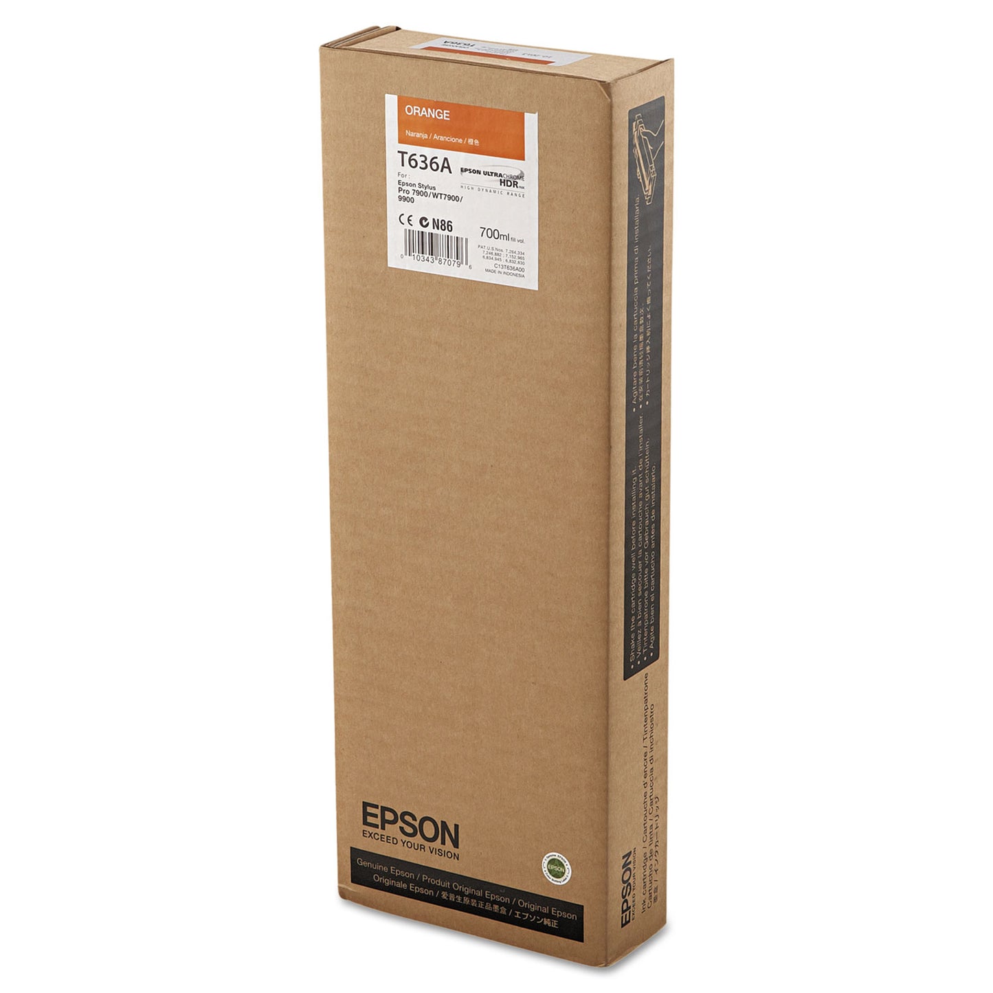 Epson® T636A00 UltraChrome HDR Ink, Orange (EPST636A00)