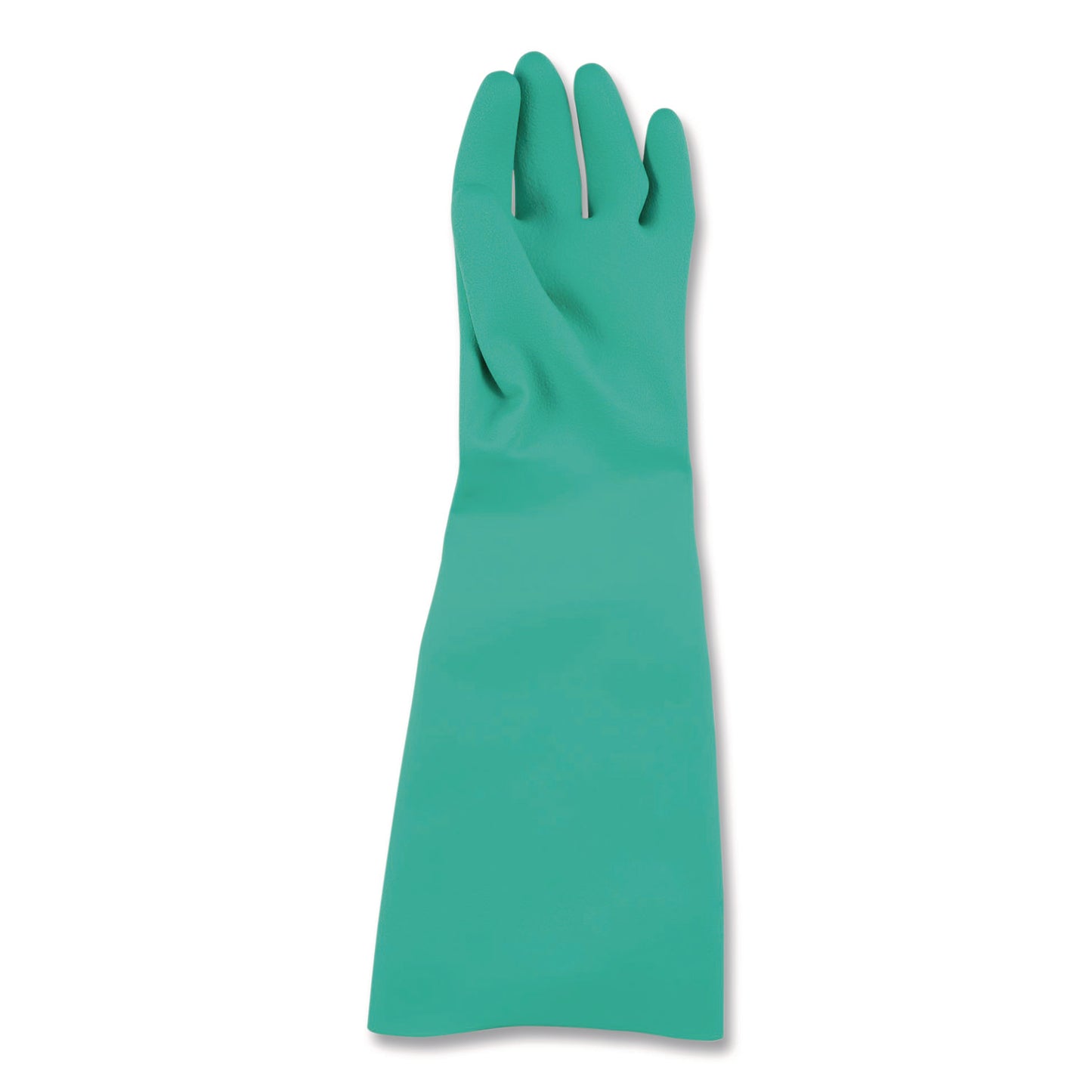 San Jamar® Nitrile Dishwashing Gloves, 21" Long, Medium, Green, Pair (SJM19NUM)