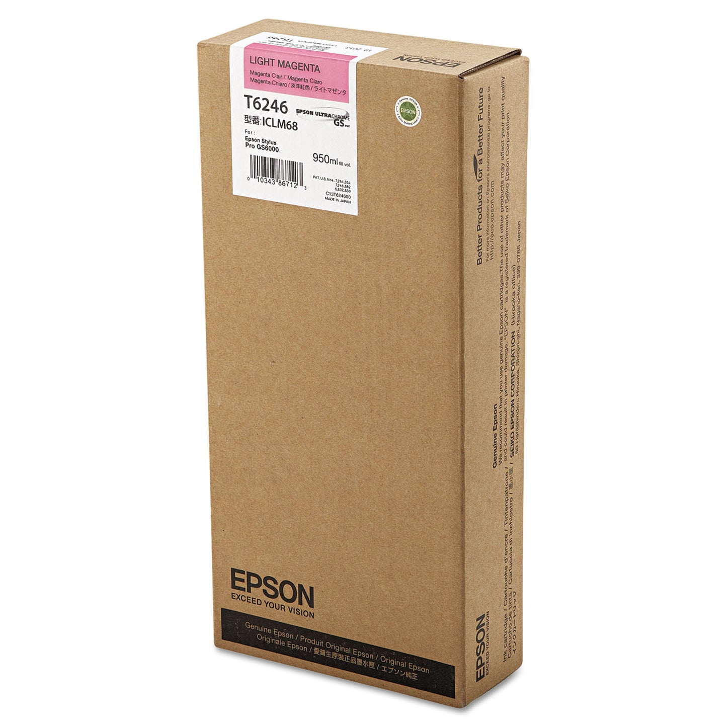 Epson® T624600 UltraChrome GS Ink, Light Magenta (EPST624600)