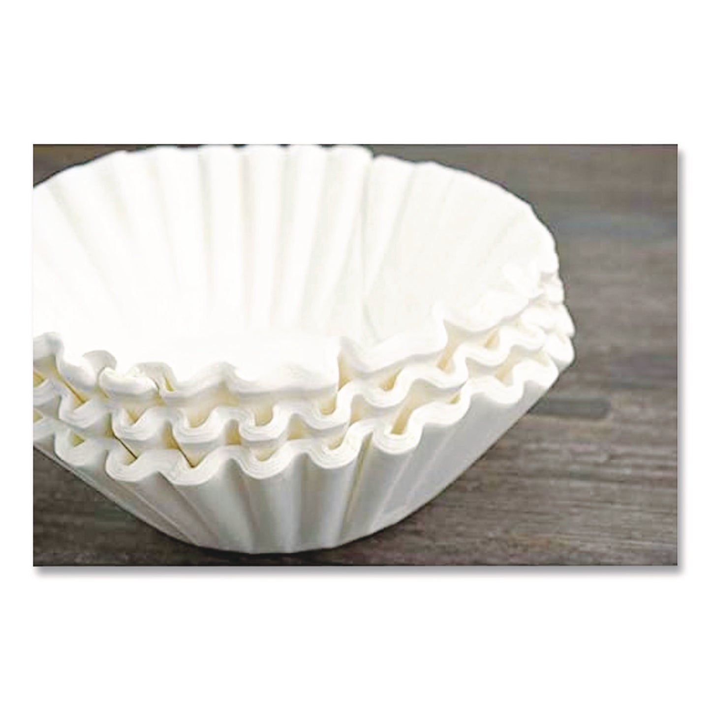 BUNN® Commercial Coffee Filters, 6 gal Urn Style, Flat Bottom, 25/Cluster, 10 Clusters/Pack (BUN6GAL21X9)