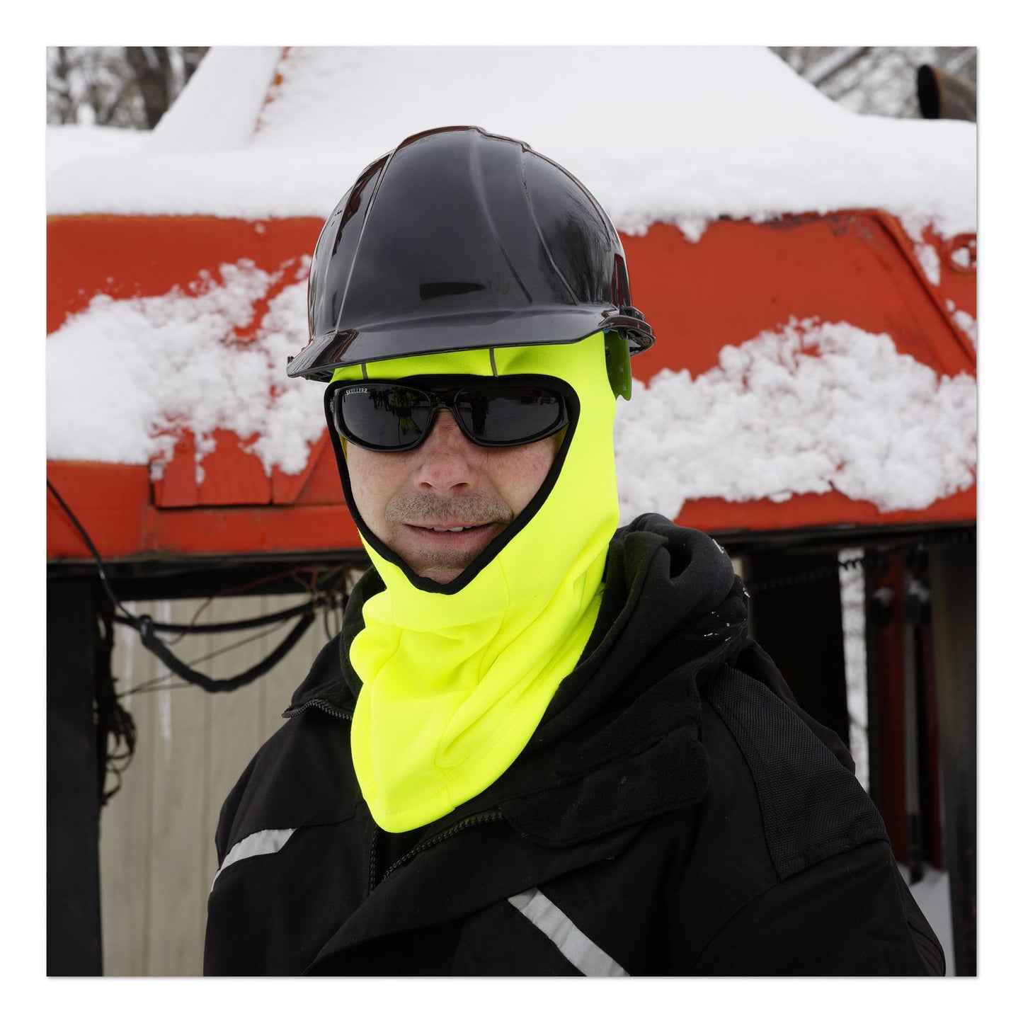 ergodyne® N-Ferno 6821 Fleece Balaclava Face Mask, One Size Fits Most, Lime (EGO16829)